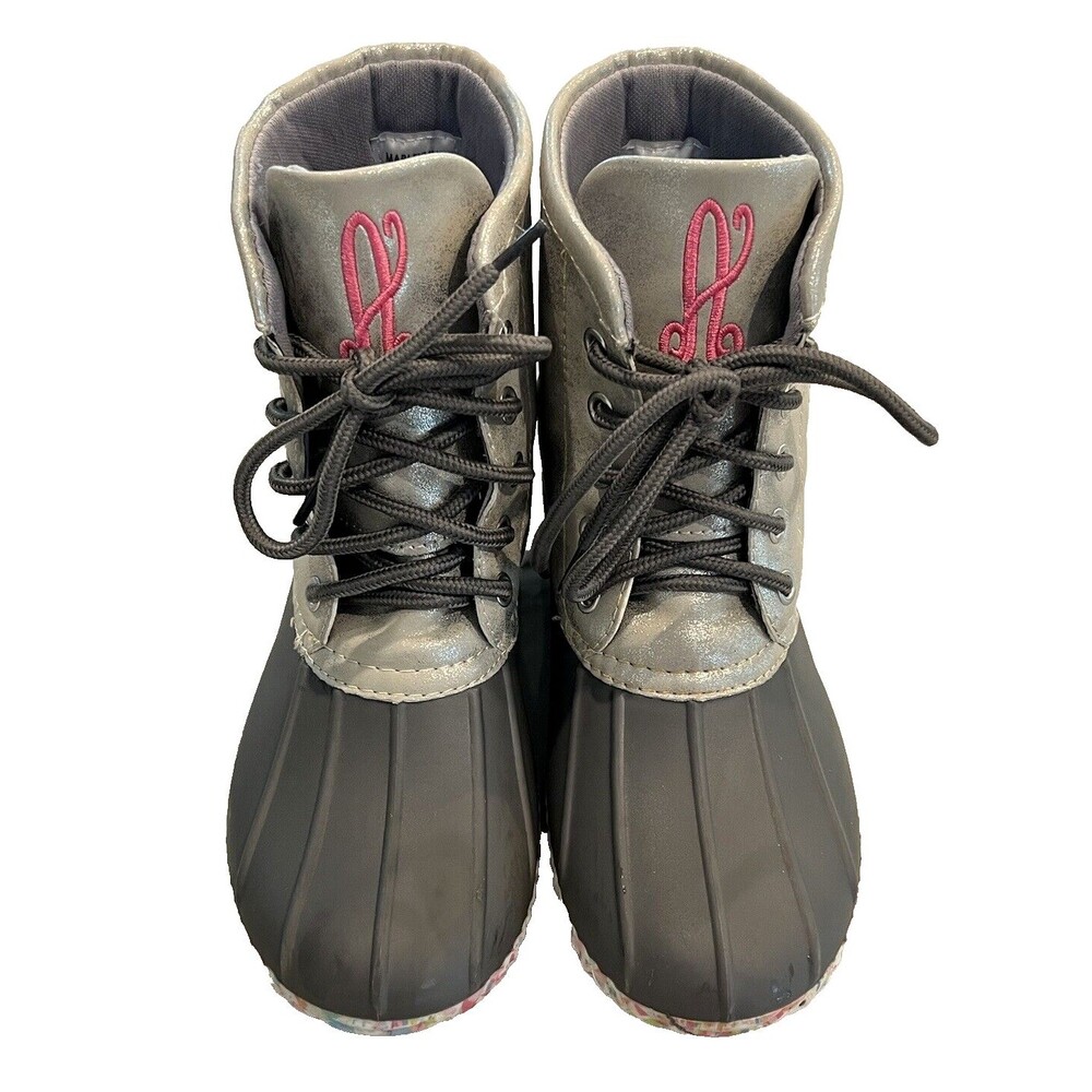 MarleyLilly Confetti Monogrammed Boots Girls SZ 1